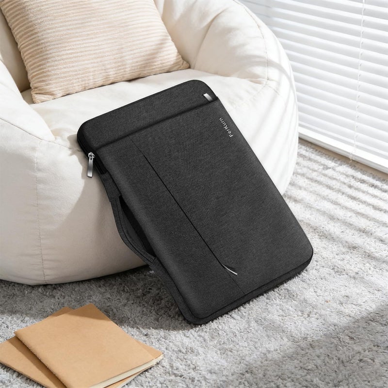 Ferkurn Laptop Case Sleeve for Men Women Chromebook Case Compatible with MacBook Air/Pro Lenovo Surface HP Dell ASUS Acer, 15.6 inch, Black - Image 3